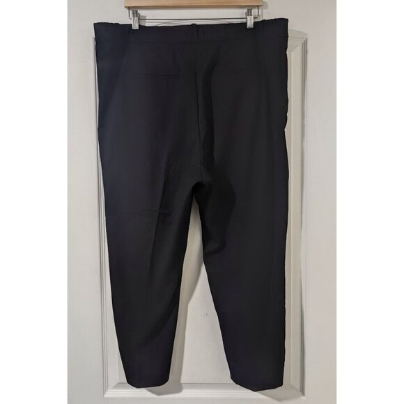 H&M | Pleat Front, Ankle-Length Trousers In Black - Picture 2 of 9